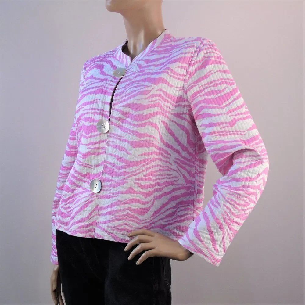 Quilted Reversible Cardigan Double Sided Jacket